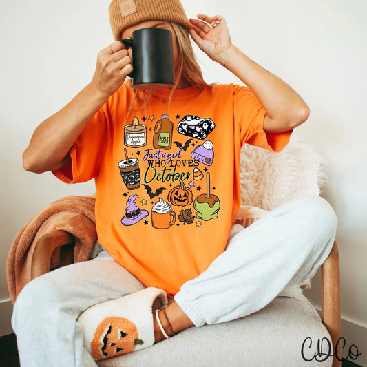 Just a girl who loves October  tshirt