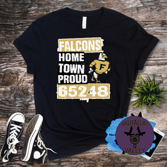 Youth falcons zipcode tshirt