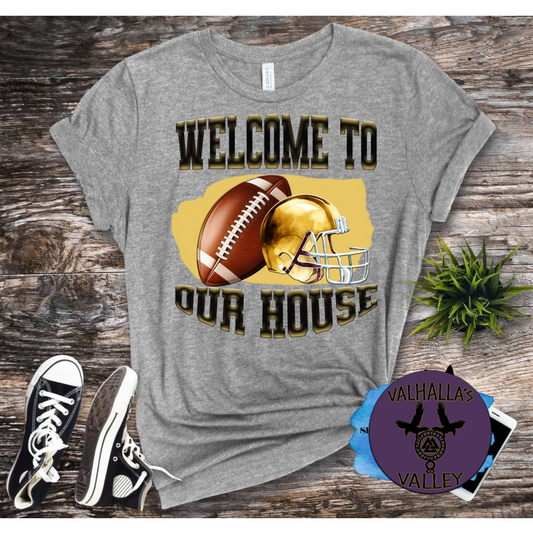 (Welcome to our house  Falcons black and gold