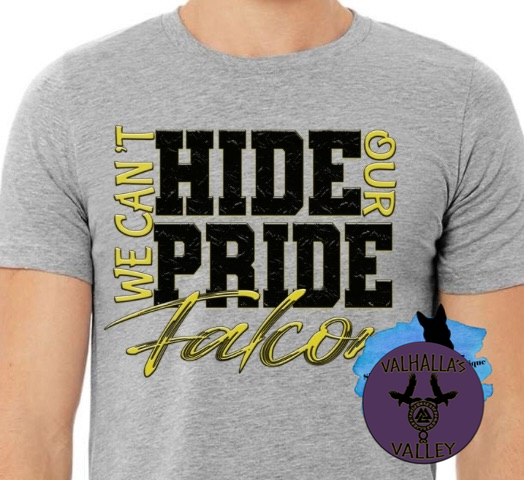 Can’t hide that Falcon Pride tshirt