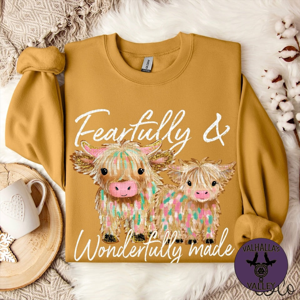 Fearfully and wonderfully made t shirt
