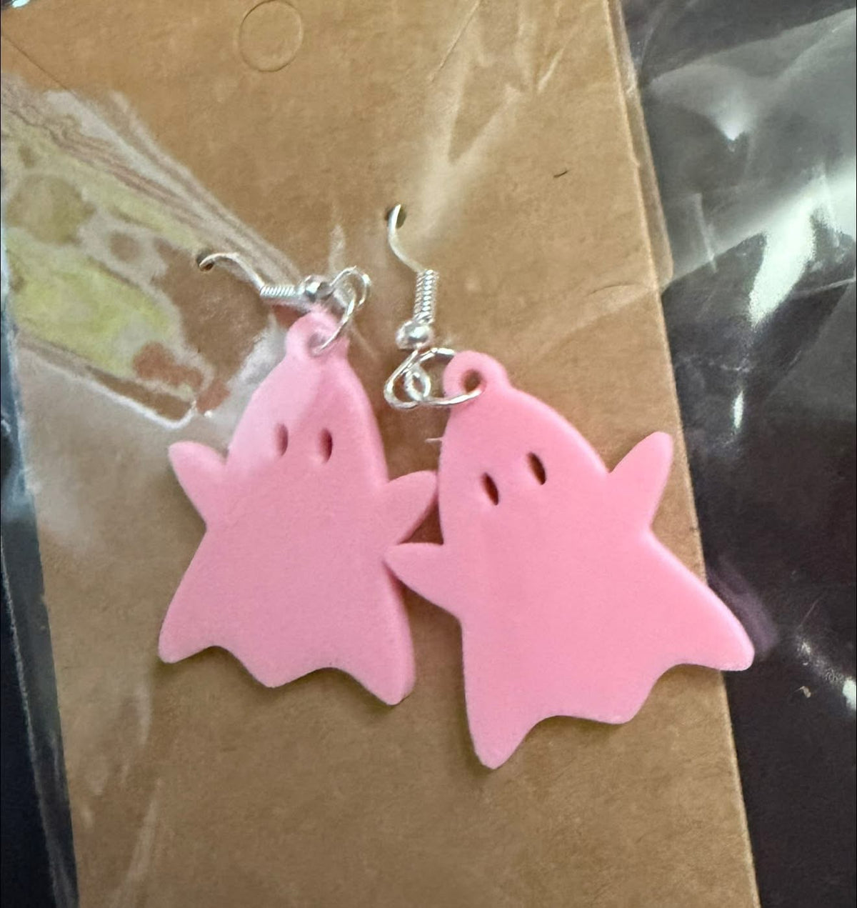 Ghostie earrings.