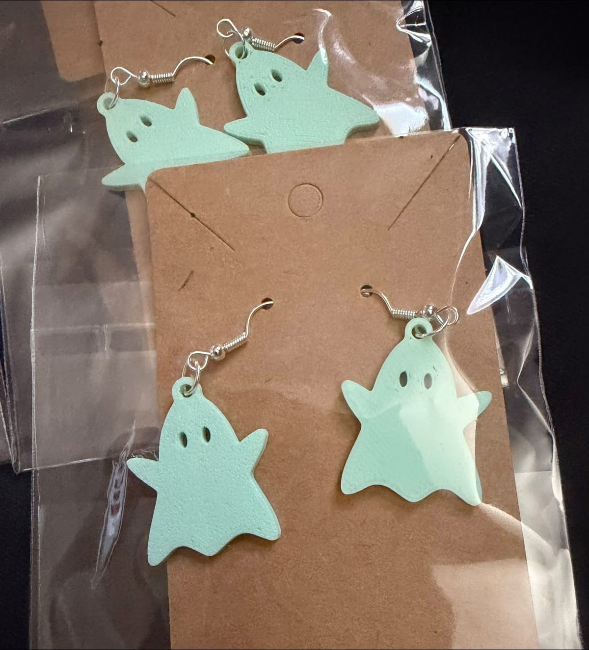 Ghostie earrings.
